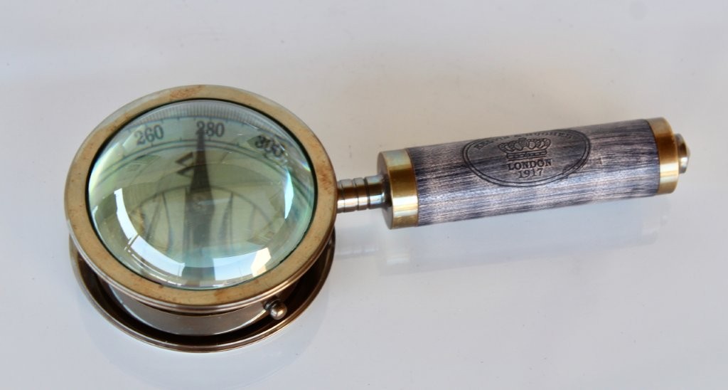 Compass With Leather Handle